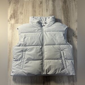 Guess Light Gray Puffer Vest